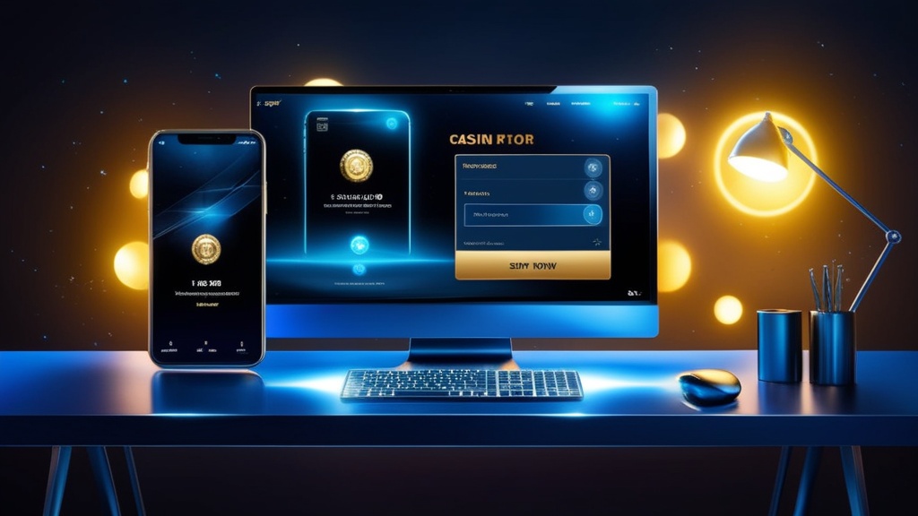 Mobiel en desktop met inlogscherm voor Betpanda